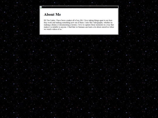 home/about-me screenshot
