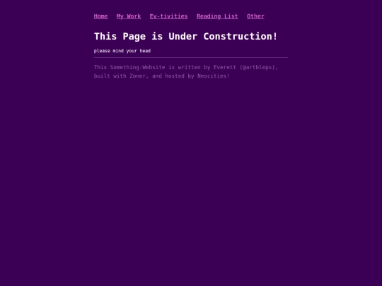 UnderConstructionTemplate screenshot