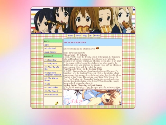 blog/music_extras/reviews screenshot