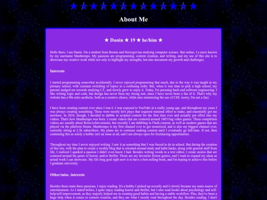 ABOUT ME/about_me screenshot