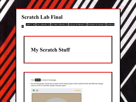 scratch/scratchLabfinal screenshot