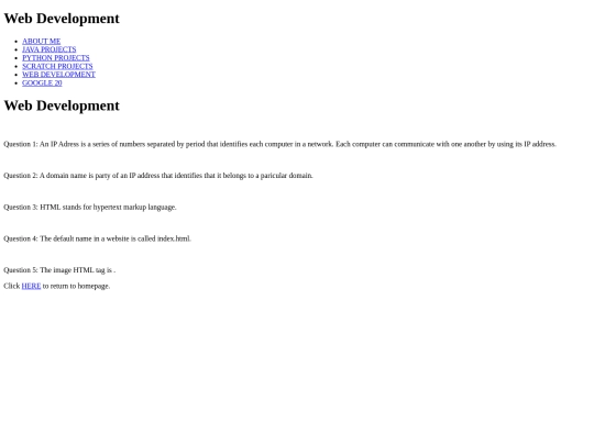 webDev screenshot