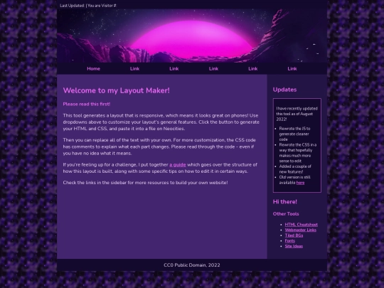 Home Page screenshot