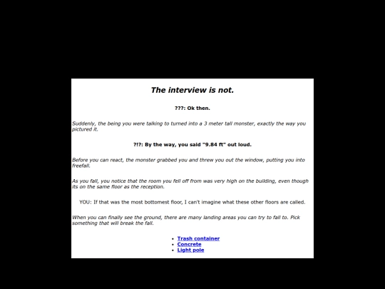 nopeinterview screenshot