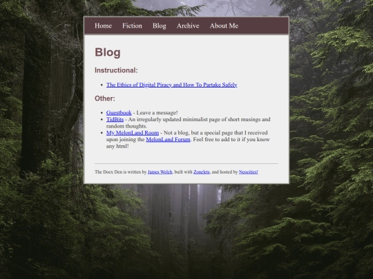 blog screenshot