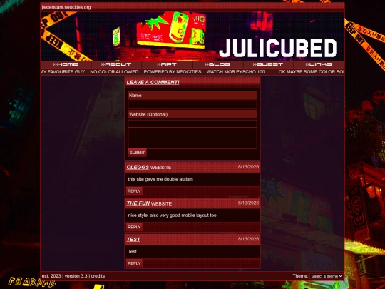 guest-book screenshot