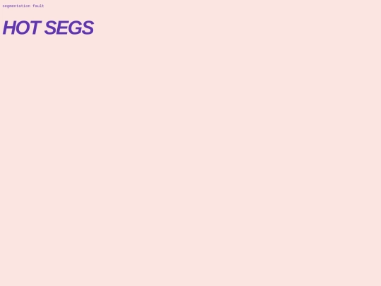 segfault screenshot