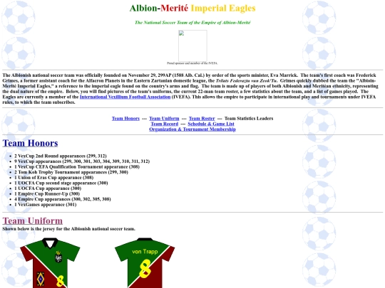 Albion/Eagles screenshot