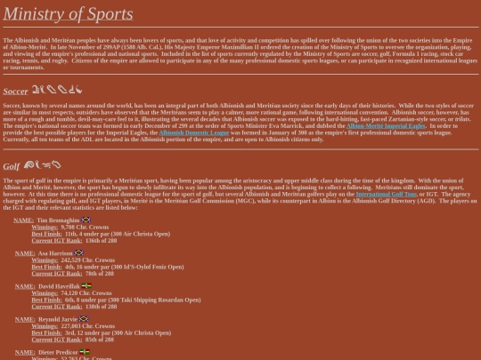 Albion/Sports screenshot