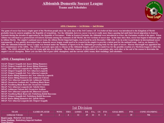 Albion/soccer screenshot