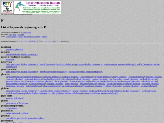 FOTV/flags/keywordp screenshot