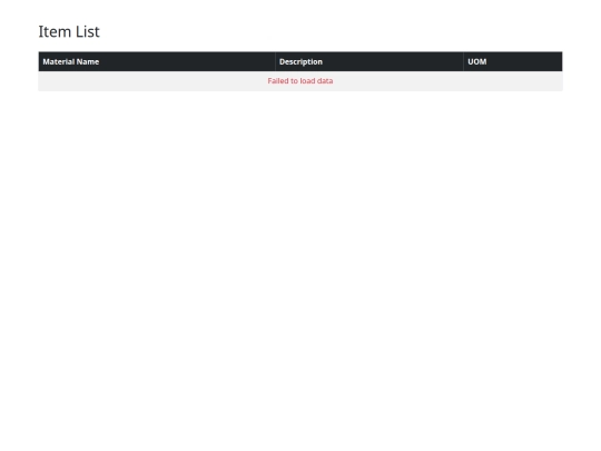 Items screenshot