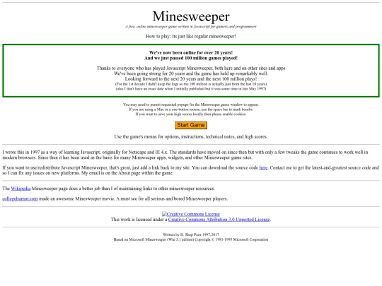 minesweeper screenshot