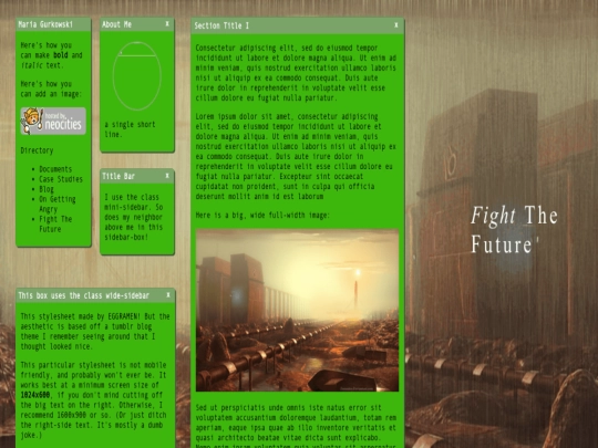 index screenshot