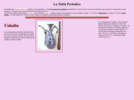 Tabla Periódica/Tabla periódica screenshot