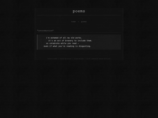 poems screenshot