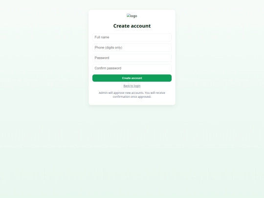 signup screenshot