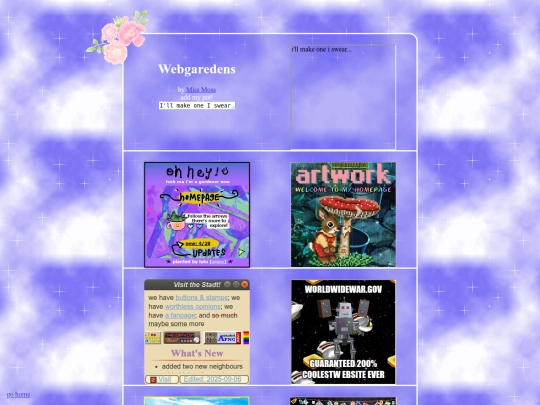 collections/webgarden screenshot