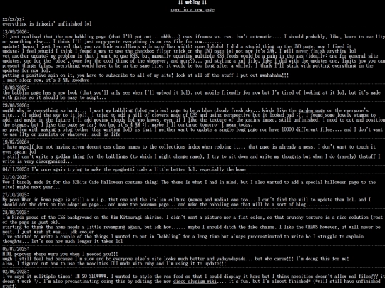 more/weblog screenshot