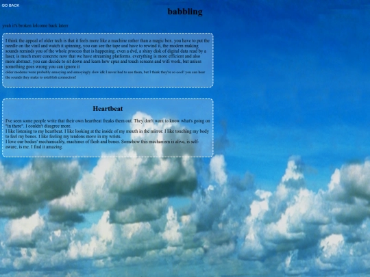 thoughts/babbling screenshot