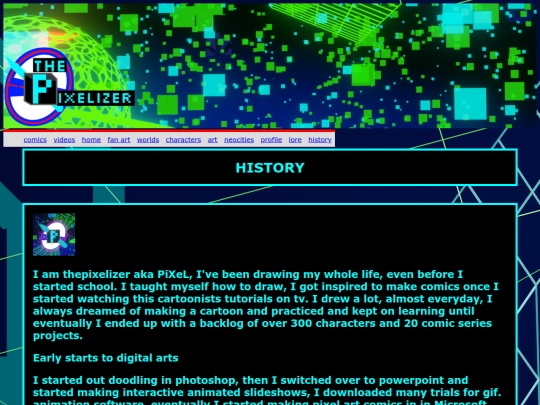 history screenshot