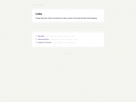 links screenshot