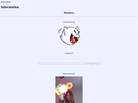 info screenshot