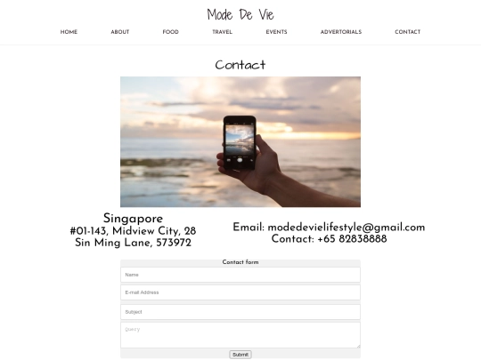 contact screenshot