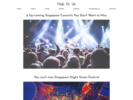 events screenshot