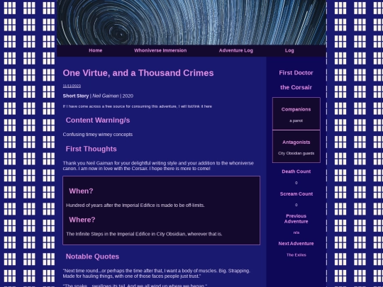 OneVirtueAndAThousandCrimes screenshot