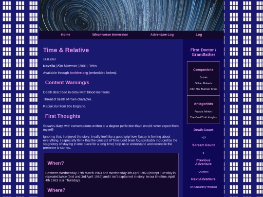 TimeAndRelative screenshot