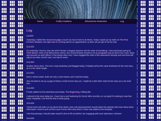 log screenshot