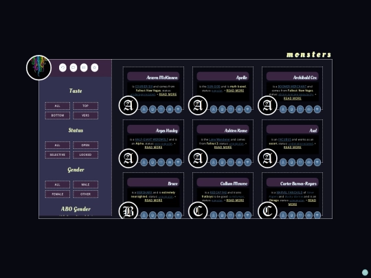 profiles screenshot