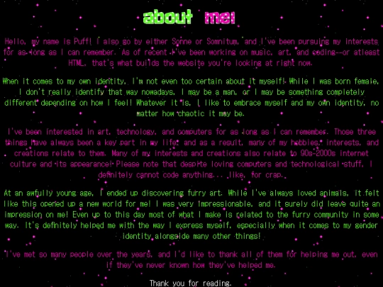 aboutme screenshot