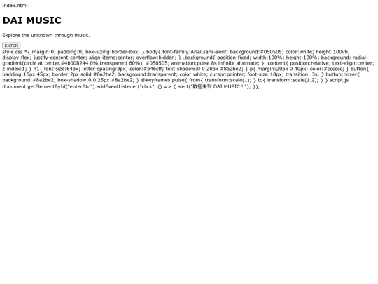 index screenshot