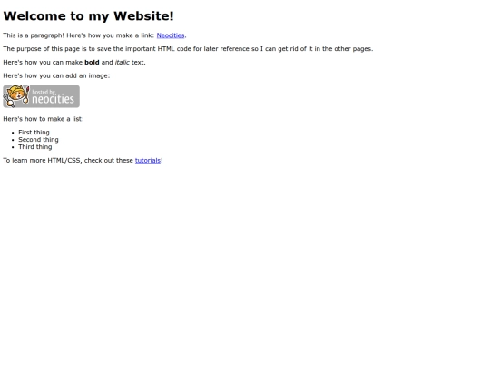 SamplePage screenshot