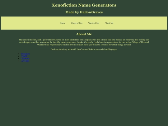 aboutme screenshot