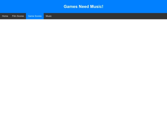 Web Design Project/GameScores screenshot