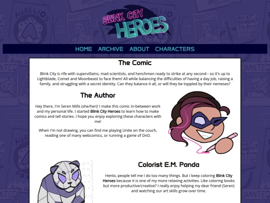 Website/about screenshot