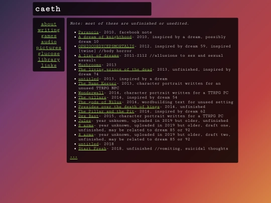 writing/prose screenshot