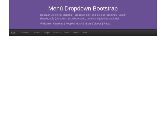Bootstrap screenshot