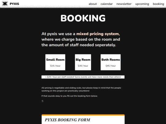 booking screenshot
