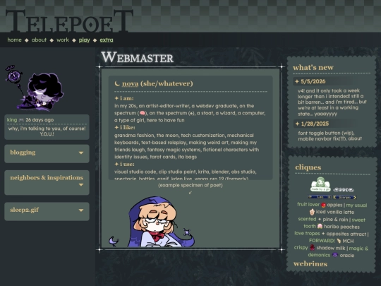webmaster screenshot