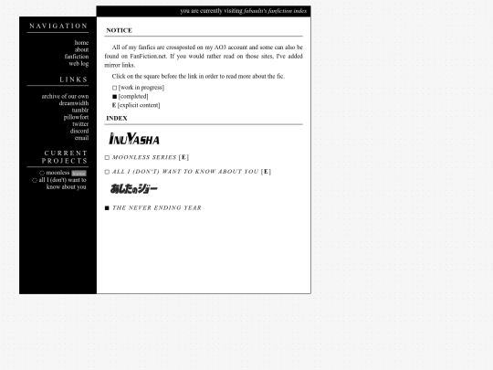 fanfiction screenshot