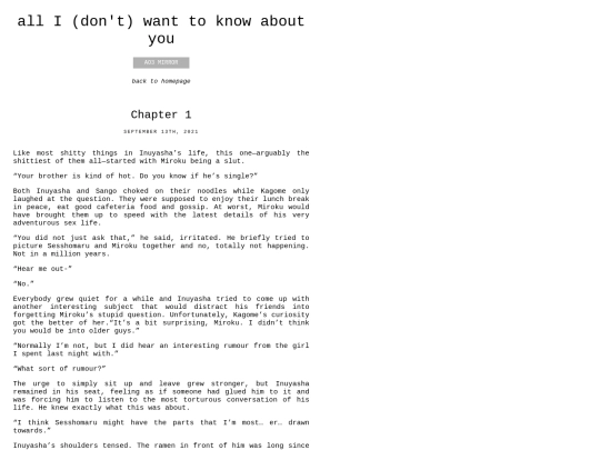 fanfiction/aidkay screenshot