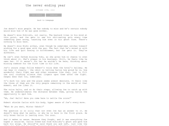 fanfiction/the-never-ending-year screenshot