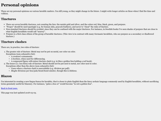 opinions screenshot