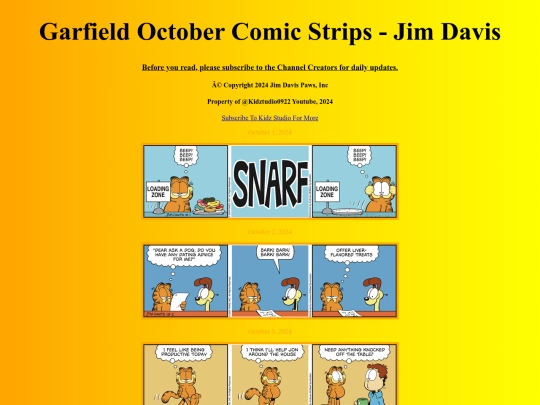 GarfieldOctober screenshot