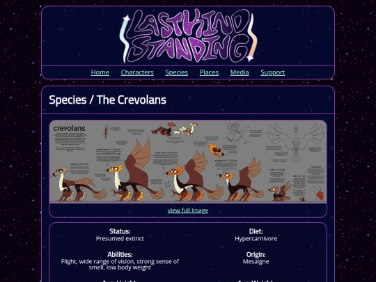 species/crevolans screenshot