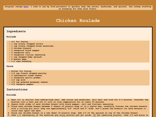 Index Destinations/Food Destinations/chicken-roulade screenshot